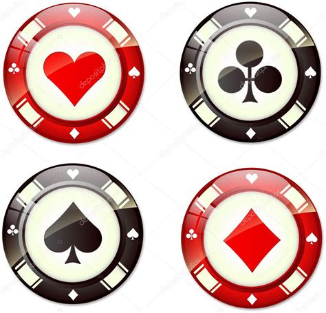 Velho estilo de fichas de poker